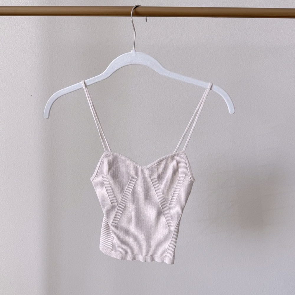 H&M Ribbed Knit Camisole Tank Top